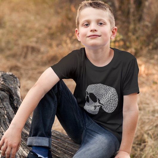 Kinder schedel T Shirt - Intriciteit Abstracte rod