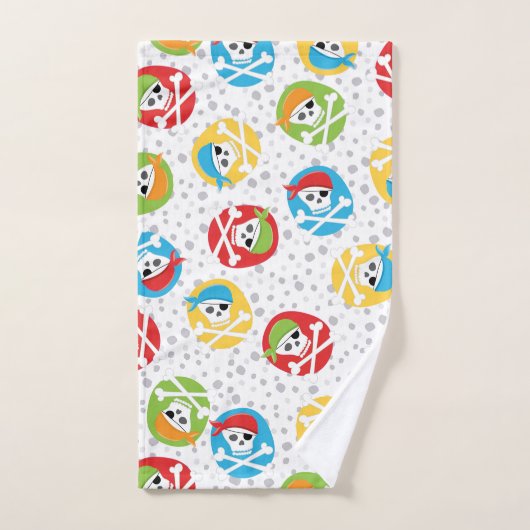 Kinder Schedels Partij Pirate Badhanddoek Set Bad Handdoek (Handdoek)