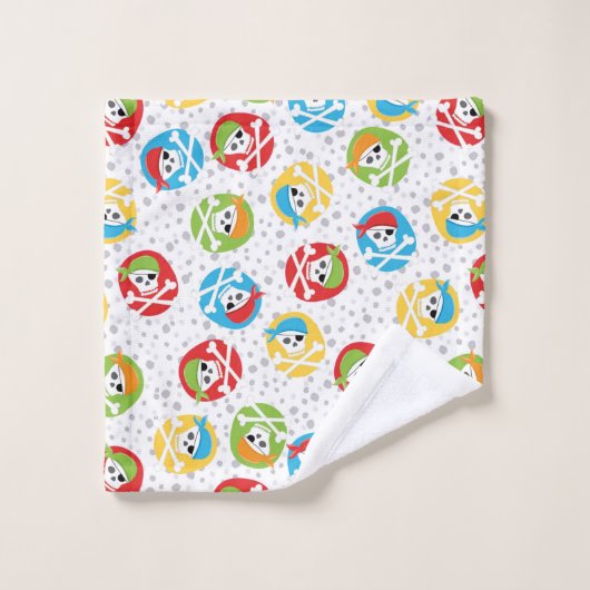 Kinder Schedels Partij Pirate Badhanddoek Set Bad Handdoek (Wasdoekje)
