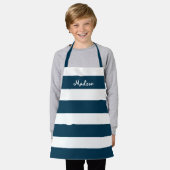 Kinder scheepvaart Blauwe Stripes Speciaal vaartui Schort (Gedragen)