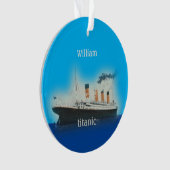 Kinder schip Titanic Ocean Liner Ornament (voorkant)