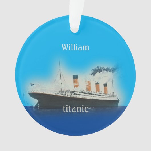 Kinder schip Titanic Ocean Liner Ornament (voorkant)