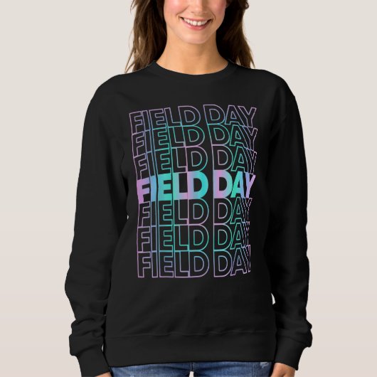 Kinder School Field Day Lange Mouw Trui (Voorkant)