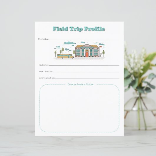 Kinder School Field Trip Profiel Download Afdrukke (Staand voorkant)
