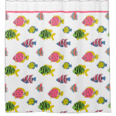 Kinder school van vissen douchegordijn (Voorkant)