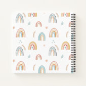 Kinder school voor meisjes Boho en Roze regenboog Notitieboek (Achterkant)