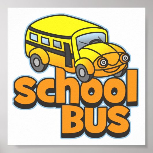 Kinder schoolbus poster (Voorkant)