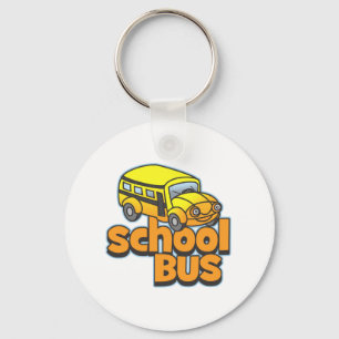 Kinder schoolbus sleutelhanger