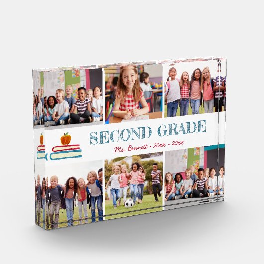 Kinder schooljaar Keepsake Collage Fotoblokken (Links)