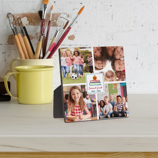 Kinder schooljaar Keepslag 4 Foto Collage Fotoplaat