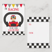 Kinder schoolkaarten voor Valentijnse Notitiekaartje (Voorkant / Achterkant)