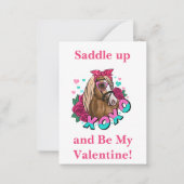 Kinder schoolkaarten voor Valentijnse  Notitiekaartje (Voorkant)