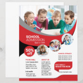 Kinder schooltoelatingsflyer (Voorkant / Achterkant)