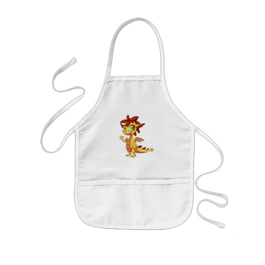 Kinder Schort/Cute Dragon Schort (Voorkant)