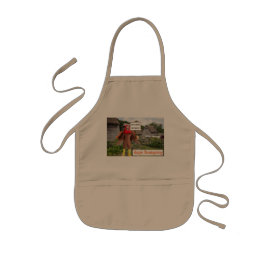 kinder schort. Fijne Thanksgiving. cheetah kalkoen Schort