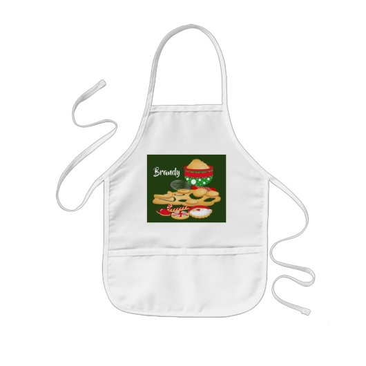 kinder schort voor kerstbakken (Voorkant)