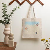 Kinder schrijfnummers in de zand-Canvas tas