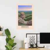 Kinder Scout Peak District Reisposter Poster (Thuiskantoor)