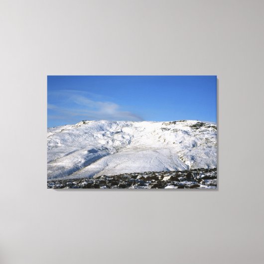 Kinder Scout Winter Holiday Card Canvas Afdruk (Voorkant)