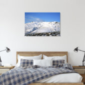 Kinder Scout Winter Holiday Card Canvas Afdruk (Insitu (Slaapkamer))