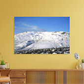 Kinder Scout Winter Holiday Card Canvas Afdruk (Insitu (Woonkamer))