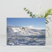 Kinder Scout Winter Holiday Card Feestdagenkaart (Staand voorkant)
