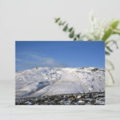 Kinder Scout Winter Holiday Card Feestdagenkaart (Staand voorkant)