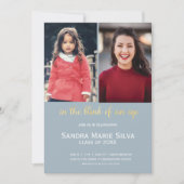 Kinder Senior Photo Graduparty Invitation Kaart (Voorkant)