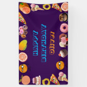 Kinder Sesamstraat Foodie Truck Verjaardag Spandoek (Verticaal)