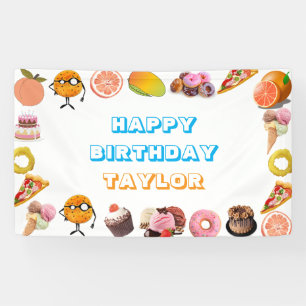 Kinder Sesamstraat Foodie Truck Verjaardag Spandoek