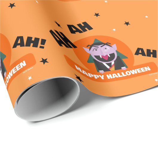 Kinder Sesamstraat Halloween Cadeaupapier (Rol Hoek)