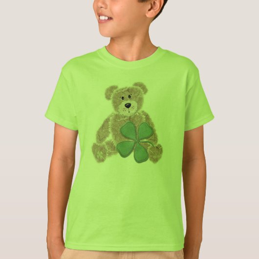 Kinder shamrock beer St. Patricks dag t-shirt (Voorkant)