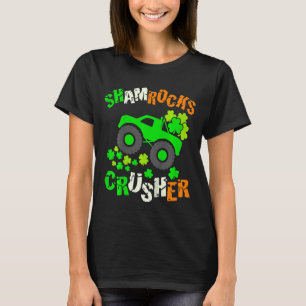 Kinder Shamrocks Crusher Monster Truck Irish St Pa T-shirt