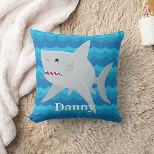 KINDER SHARK LOVER Waves Custom Pillow voor bootca Kussen (Deken)