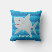 KINDER SHARK LOVER Waves Custom Pillow voor bootca Kussen (Voorkant)