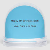 Kinder Shark Snow Wereldbol Sneeuwbol (Achterkant)