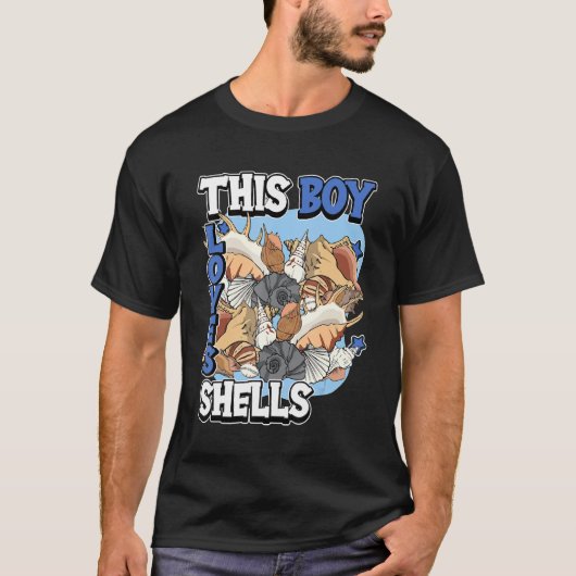 Kinder Shell Quote Mussel Clam Seashell Deze Jonge T-shirt (Voorkant)