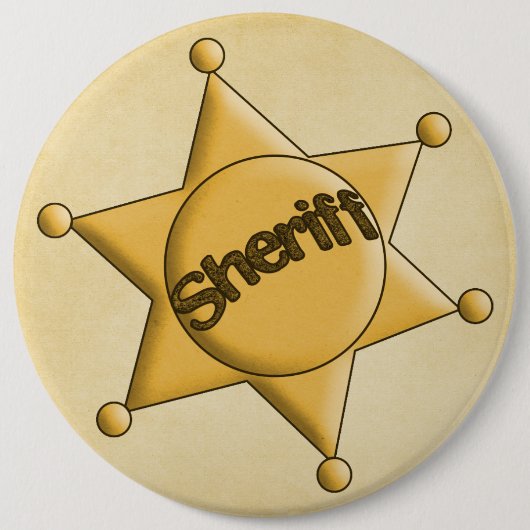 Kinder Sheriff Badge Button (Voorkant)