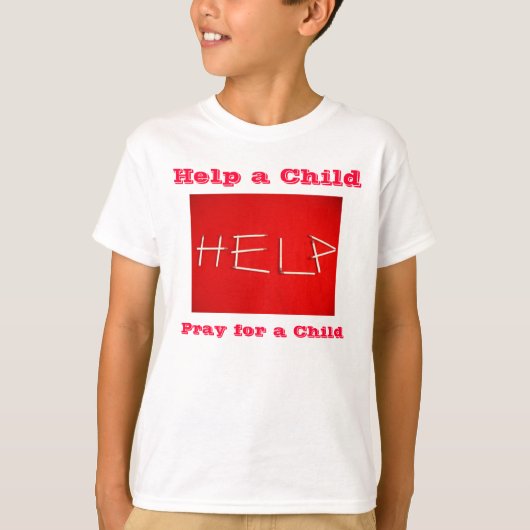 Kinder shirt helpen (Voorkant)