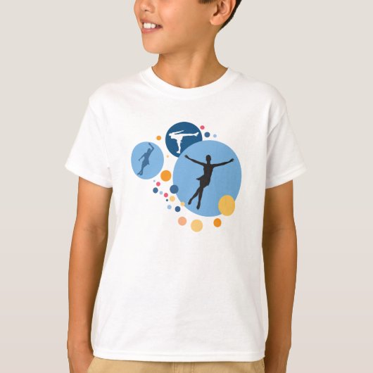 Kinder Shirt - Ice Schaats cirkels (Voorkant)