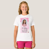Kinder shirt, Meisjes verjaardag shirt (Voorkant volledig)