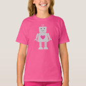 Kinder Shirt van de Valentijn van Robot (Voorkant)