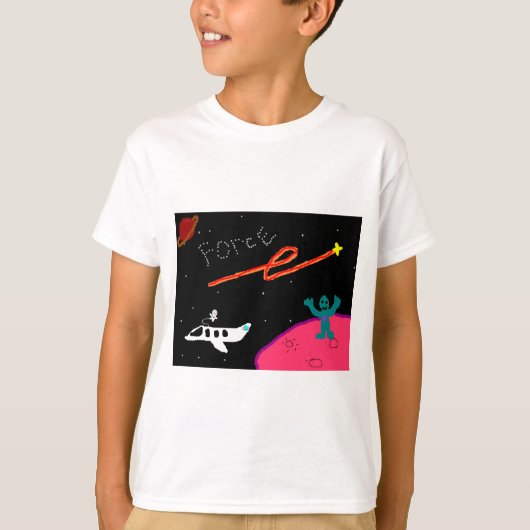 Kinder shirt van de Vliegtuigkracht (Voorkant)