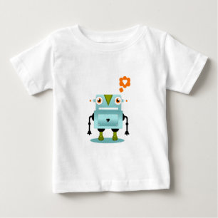 Kinder Shirt van robots met een witte en artistiek