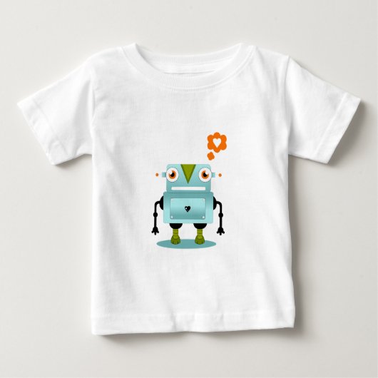 Kinder Shirt van robots met een witte en artistiek (Voorkant)