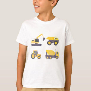 Kinder Shirt voor de bouw van vrachtwagens