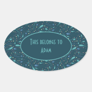 Kinder Shootster Scomet Starry Sky Starlight Ovale Sticker