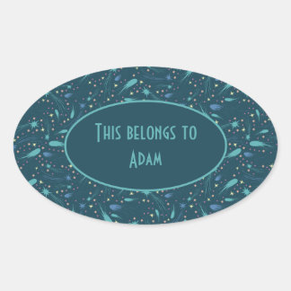 Kinder Shootster Scomet Starry Sky Starlight Ovale Sticker