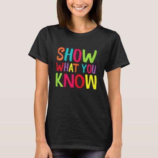 Kinder Show wat u kent Examen T-shirt (Voorkant)