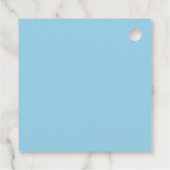 Kinder Simple Blue- en Groene persoonlijke cadeauL Bedankjes Labels (Achterkant)